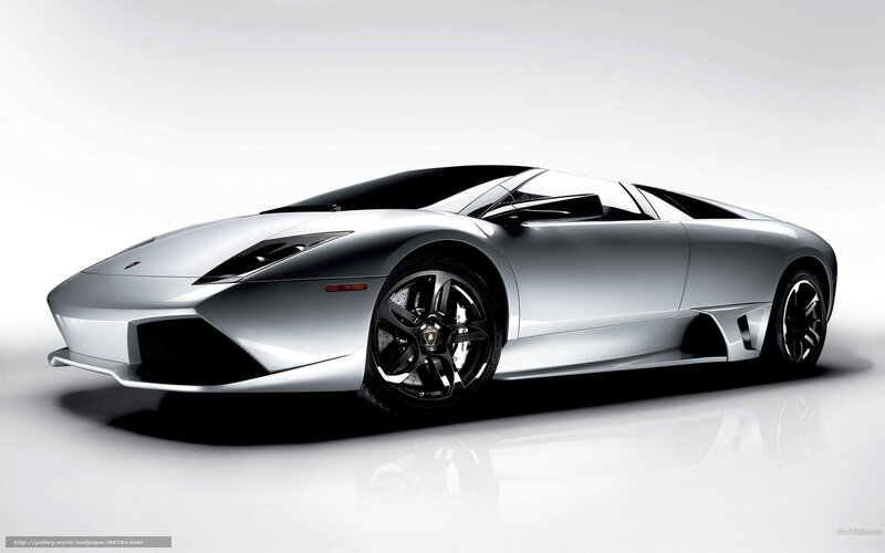 Silver Lamborghini Murcielago — Dramatic, Photograph