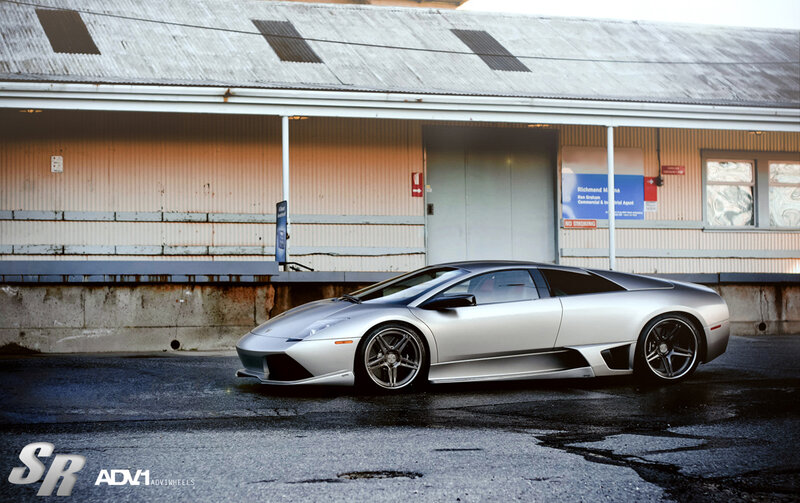 Silver Lamborghini Murcielago — Dramatic
