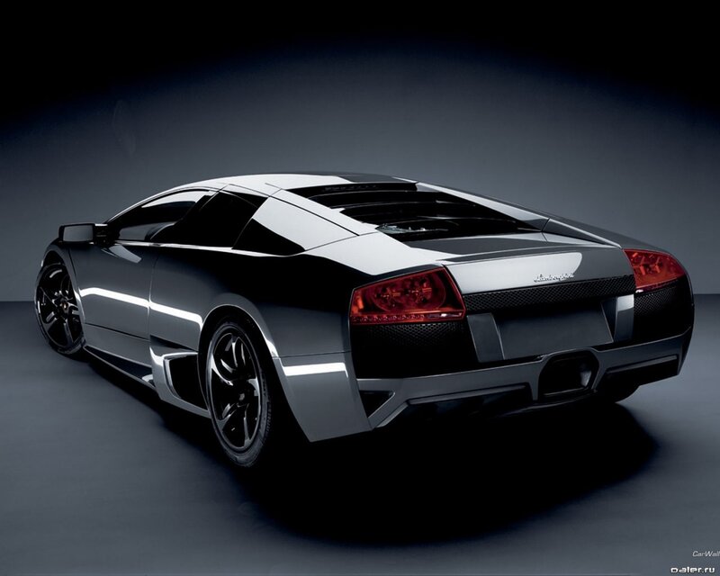 Silver Lamborghini Murcielago — Gray, Dramatic, Photograph