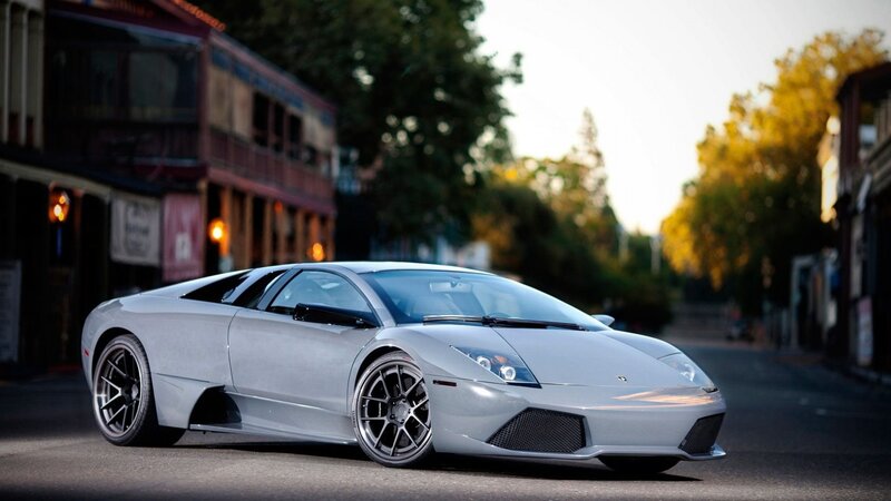 Silver Lamborghini Murcielago — Gray, Dramatic