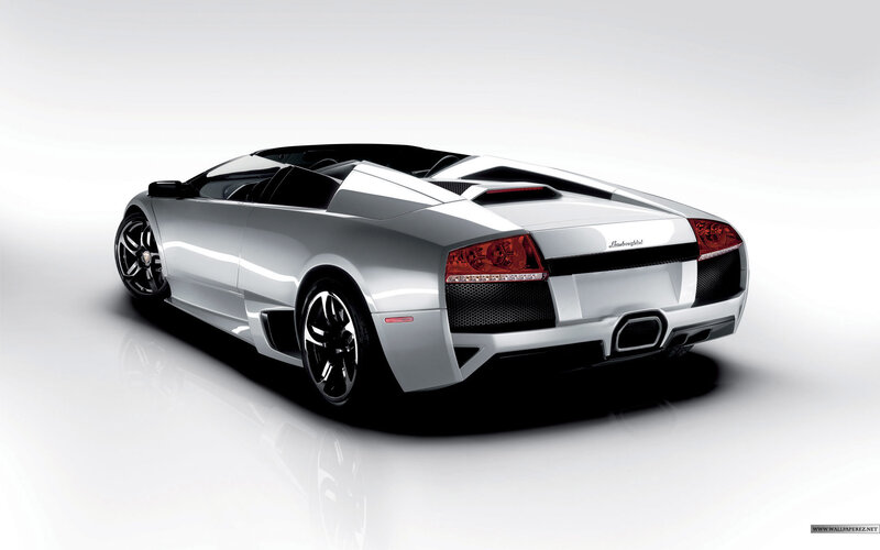Silver Lamborghini Roadster