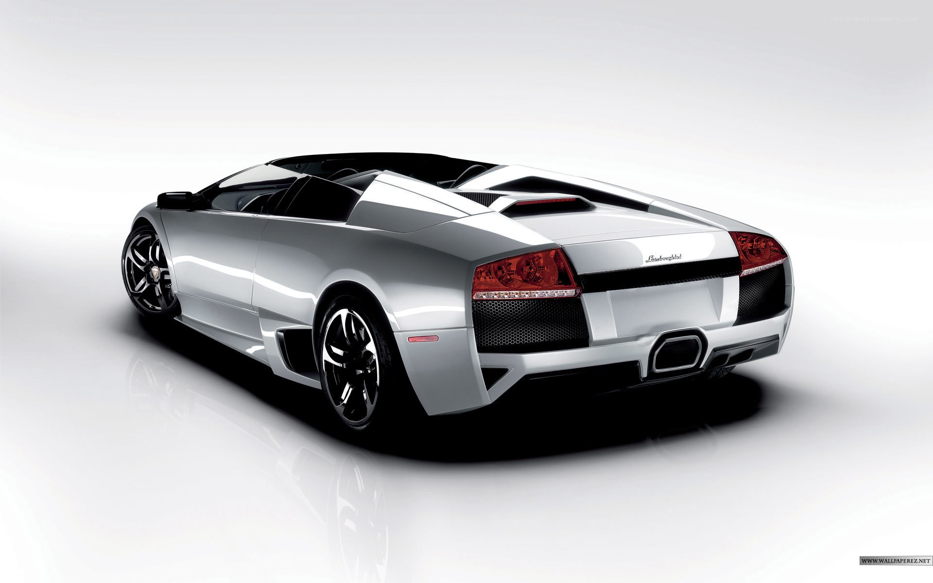 Silver Lamborghini Roadster