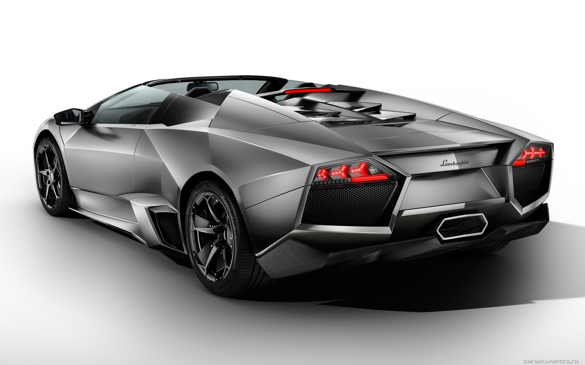silver lamborghini roadster