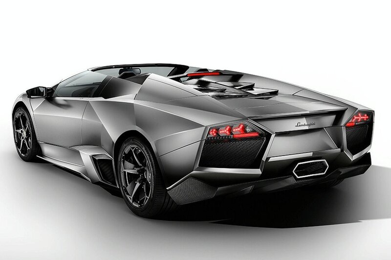 Silver Lamborghini Roadster — Dramatic, Photograph