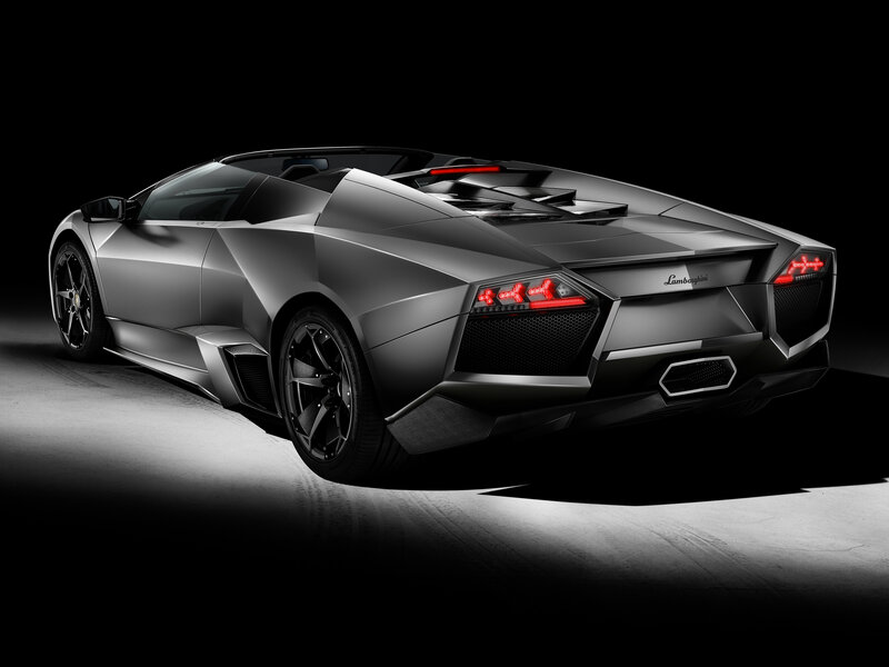 Silver Lamborghini Roadster — Gray, Dramatic, Photograph