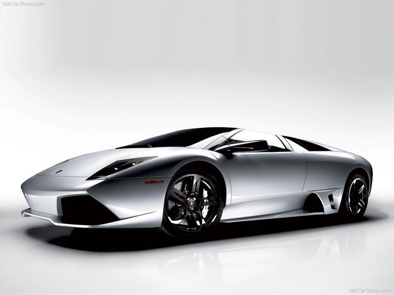 silver lamborghini sports car