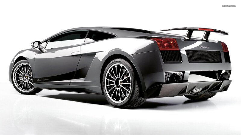 silver lamborghini sports car
