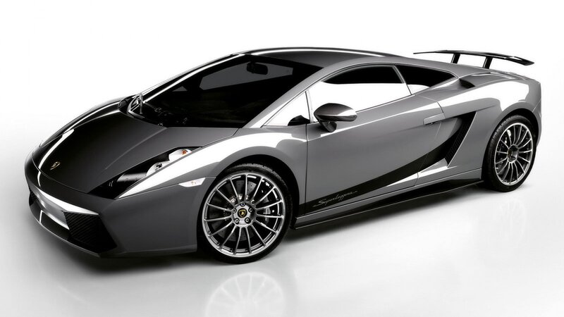 silver lamborghini sports car