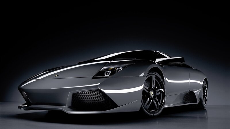 silver lamborghini sports car