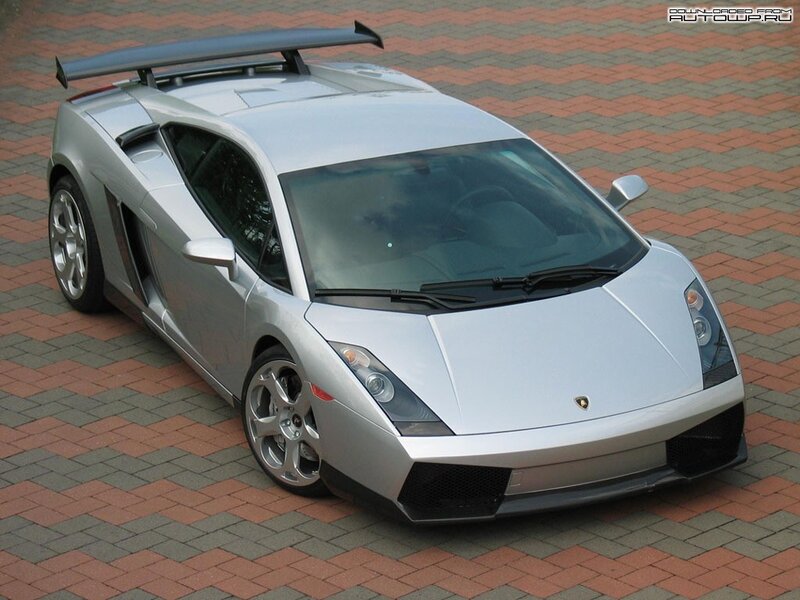 silver lamborghini sports car