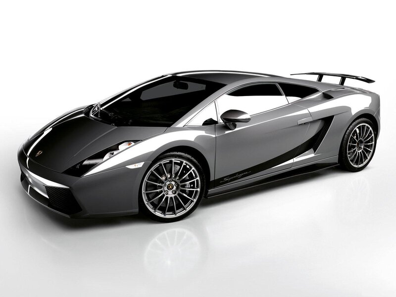 silver lamborghini sports car