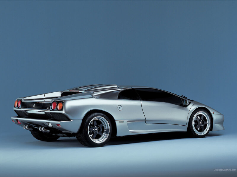 silver lamborghini sports car