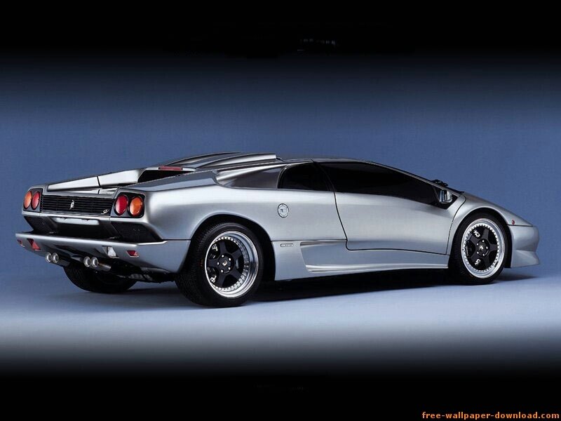 silver lamborghini sports car