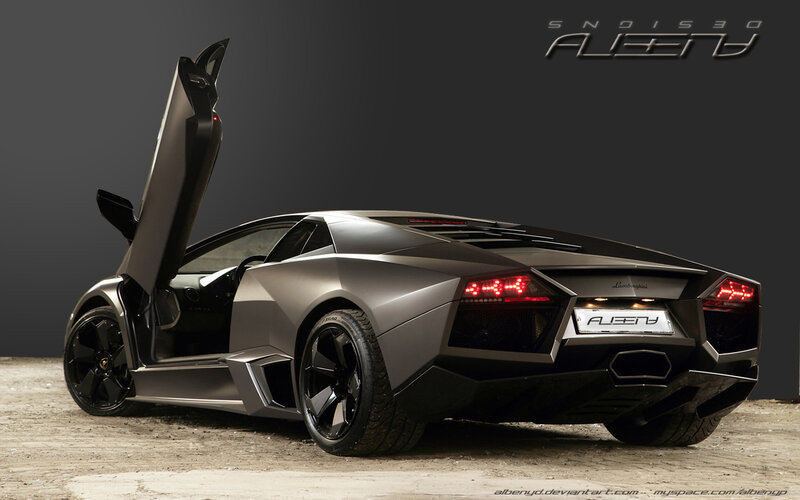 Silver Lamborghini Sports Car — Gray