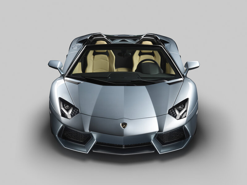 Silver Lamborghini Sports Car — Neutral