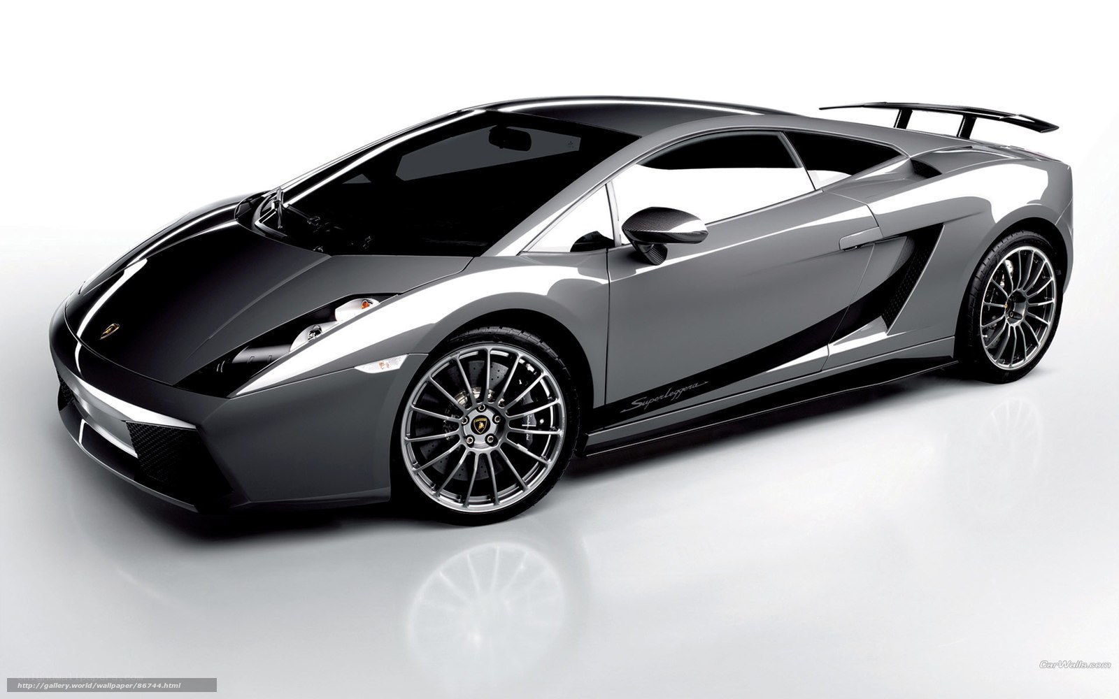 silver lamborghini superleggera