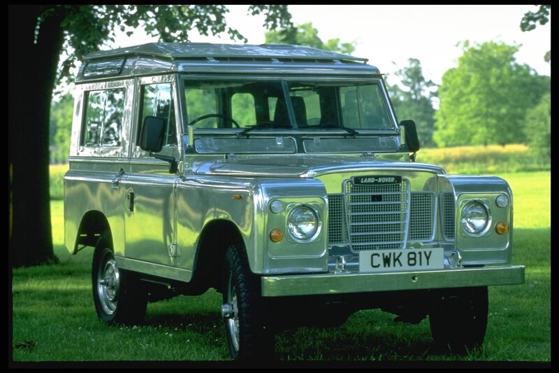 Silver Land Rover Defender