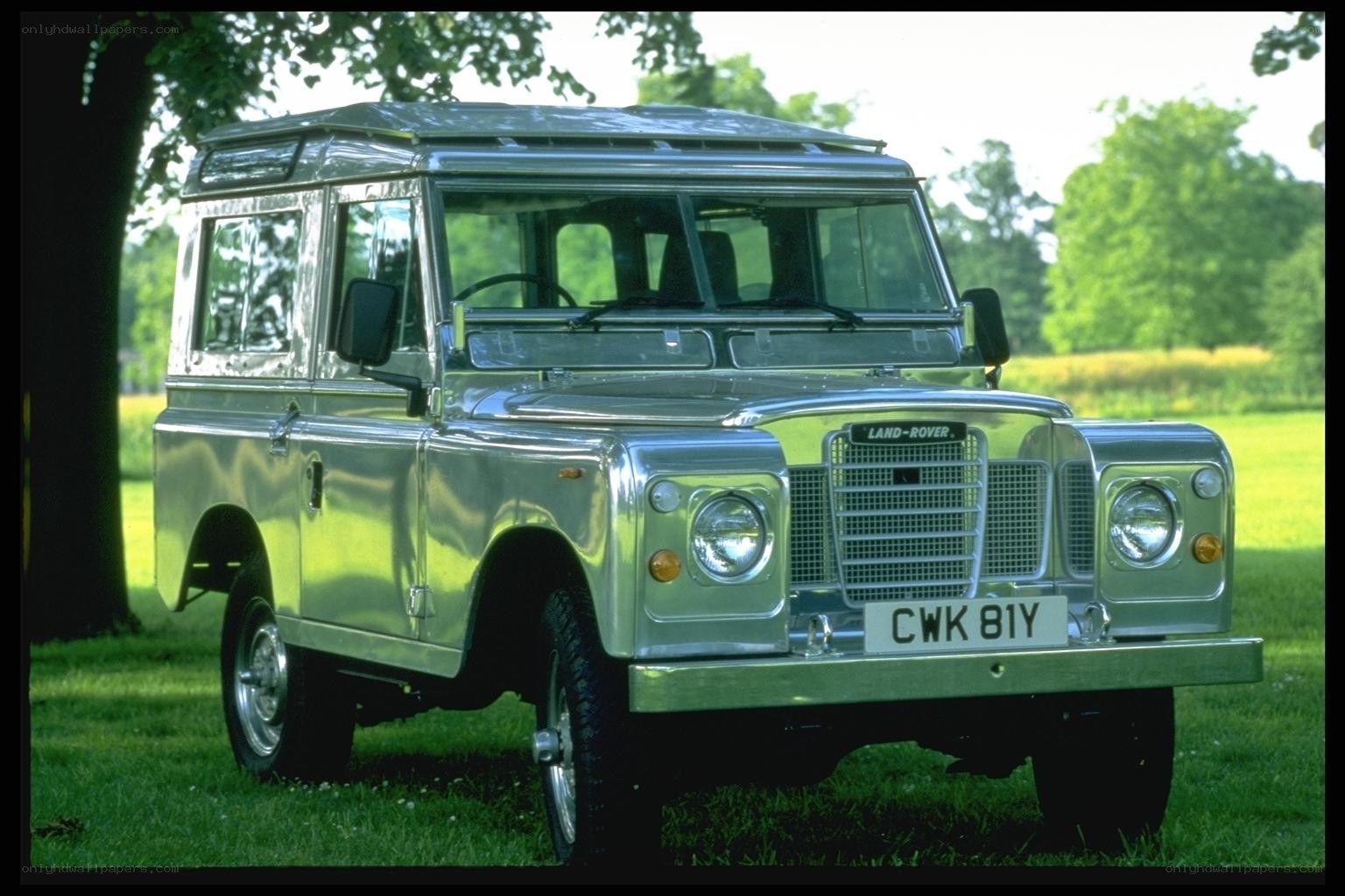 Silver Land Rover Defender