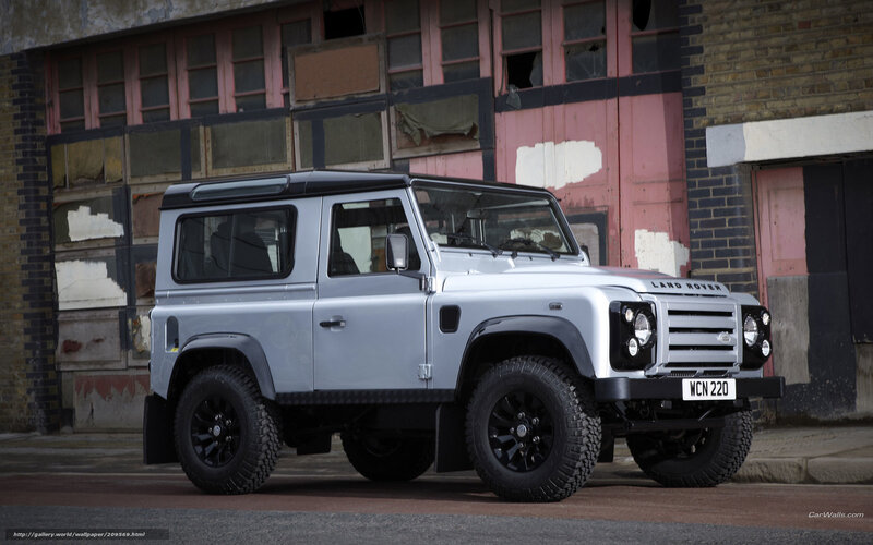 Silver Land Rover Defender — Urban