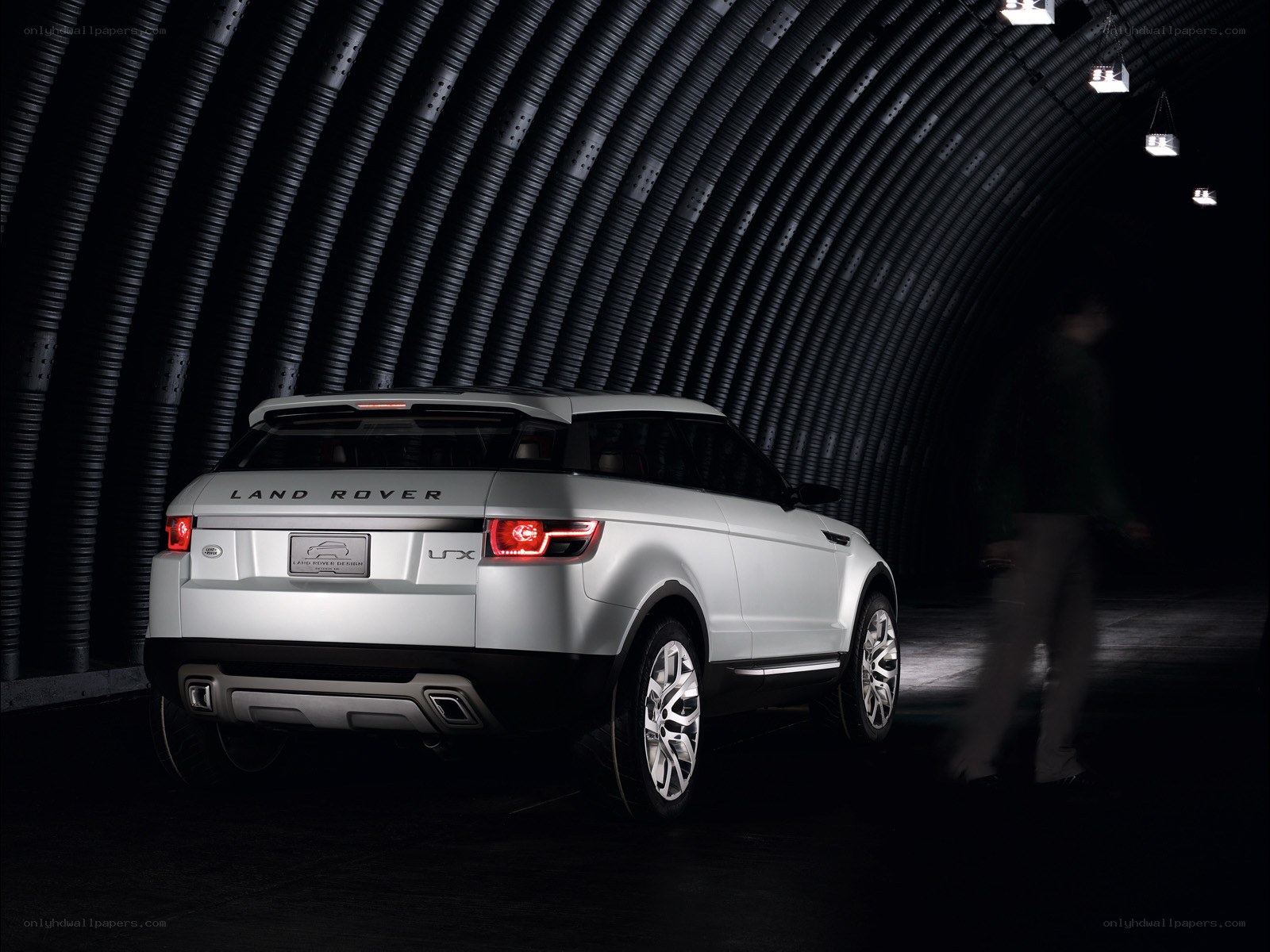 Silver Land Rover LRX concept