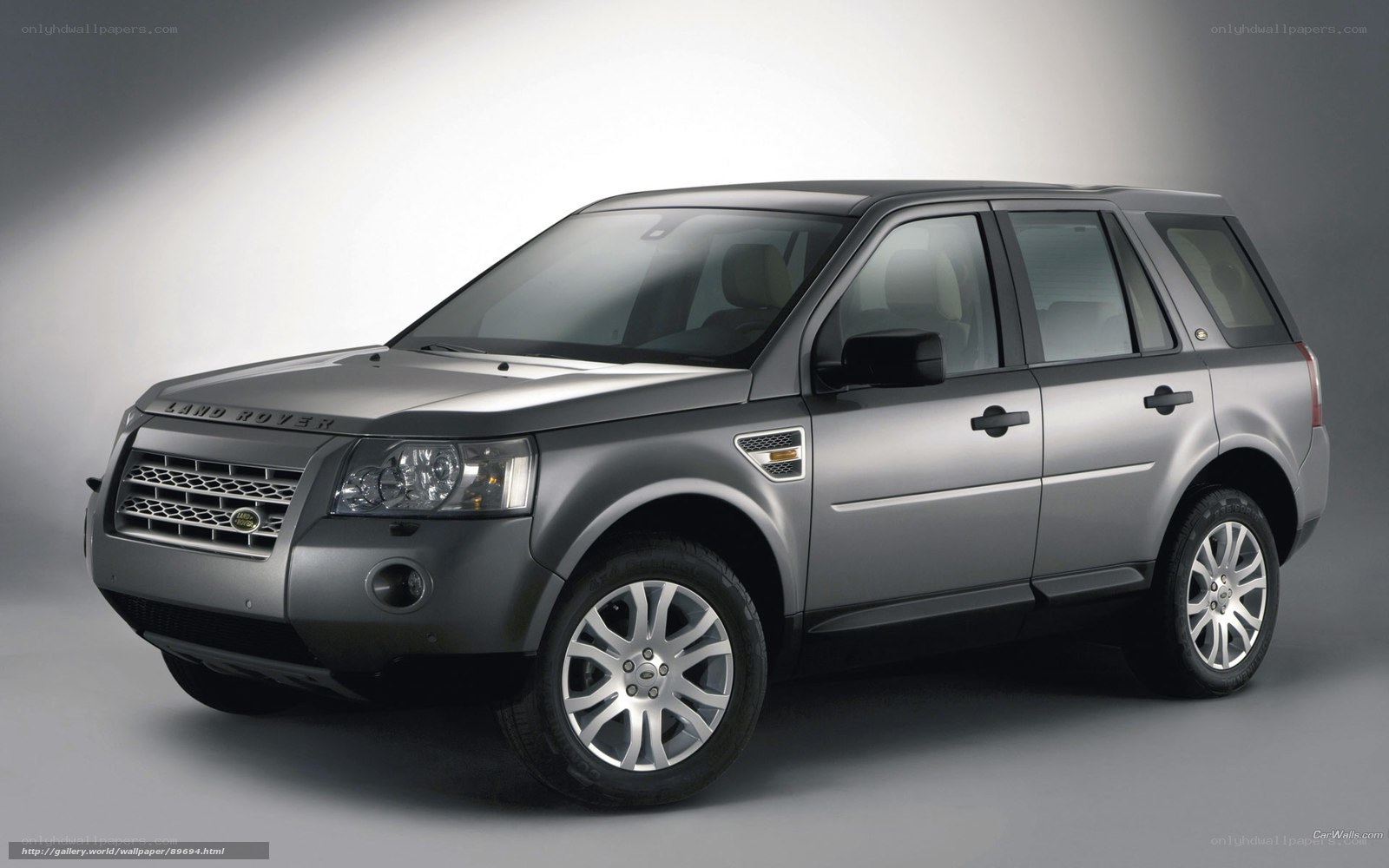 silver land rover suv