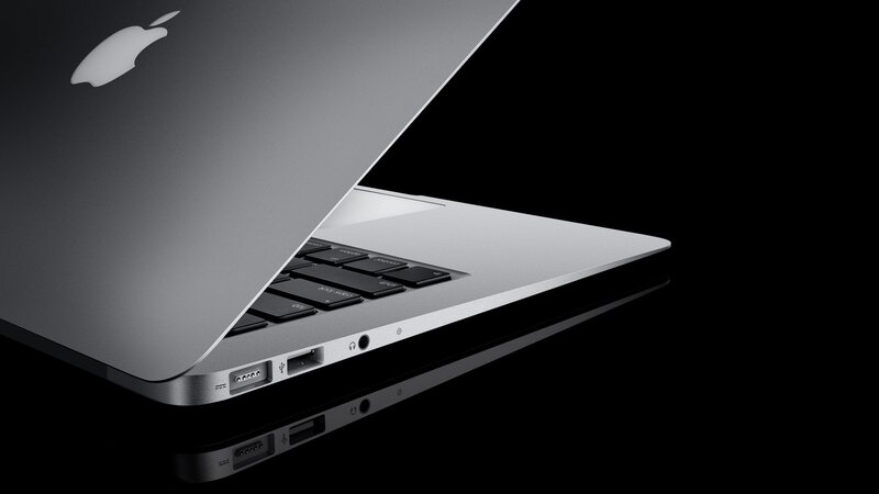 Silver Laptop Computer — Black, Dramatic, Photograph