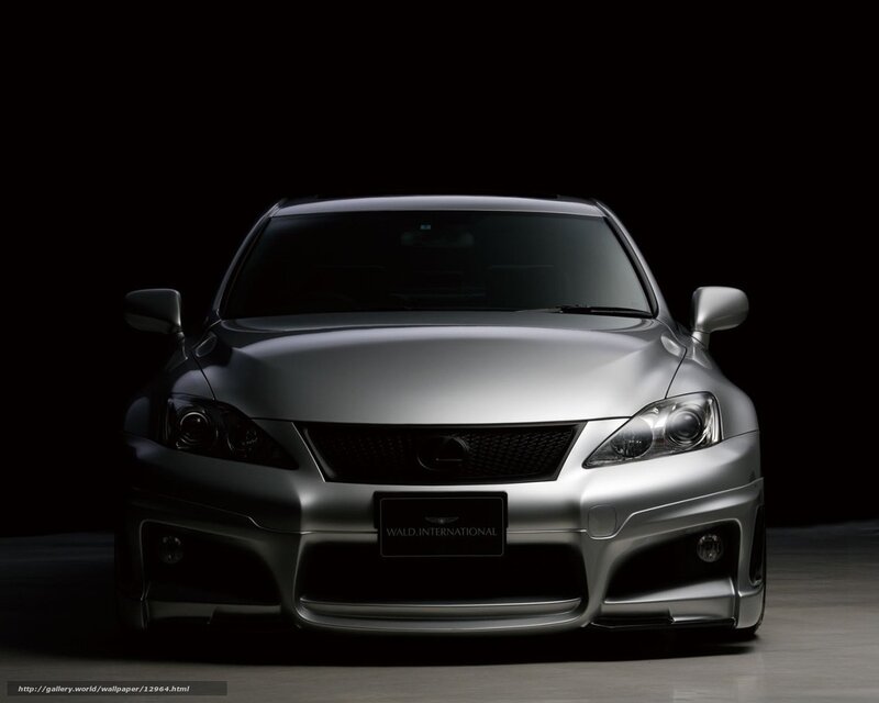 silver lexus car front view