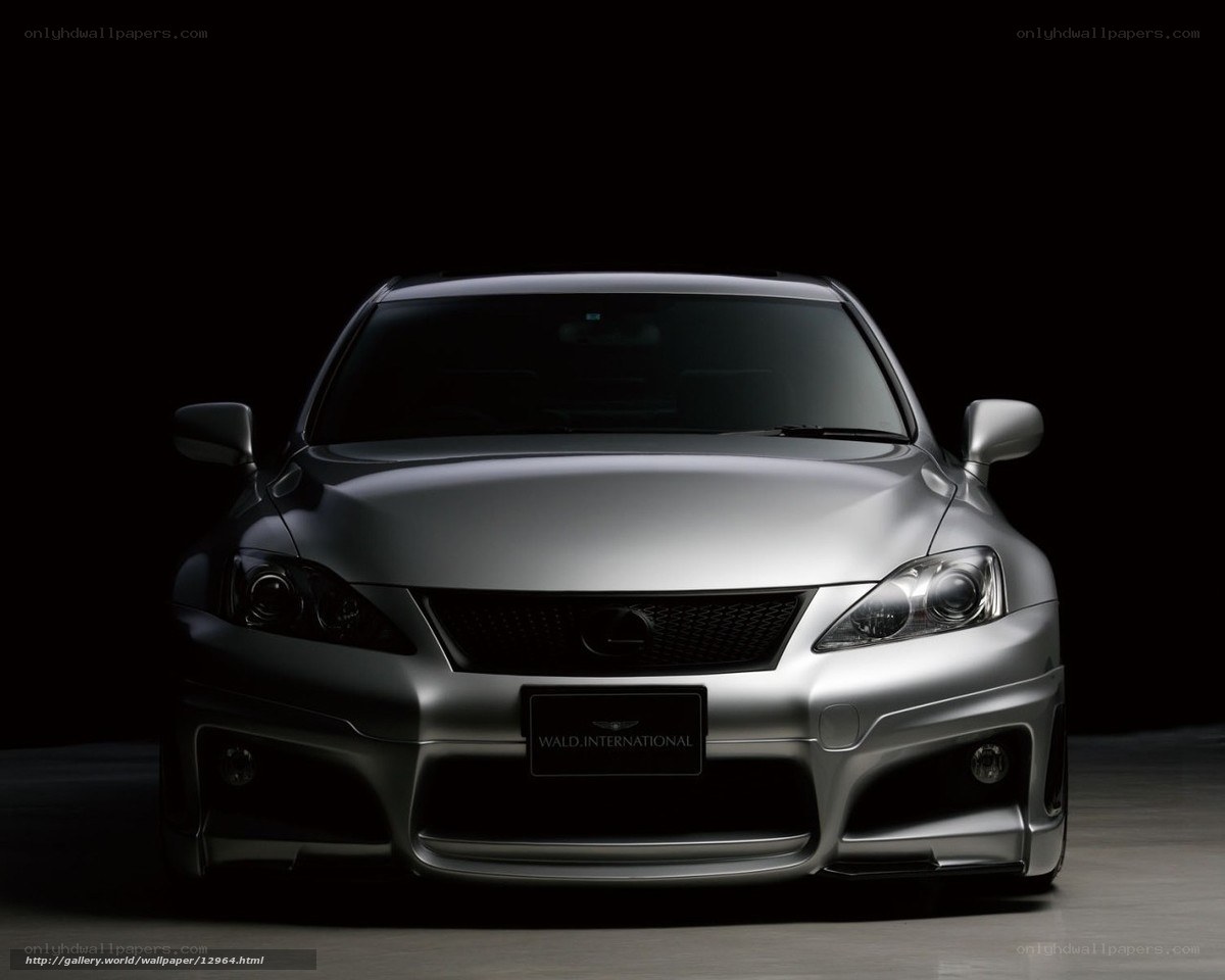 silver lexus car front view