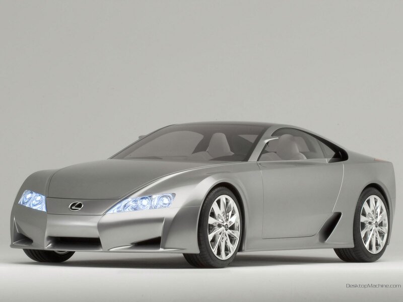 silver lexus concept car