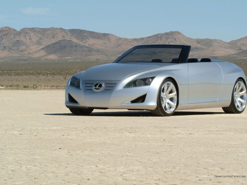 Silver Lexus concept car