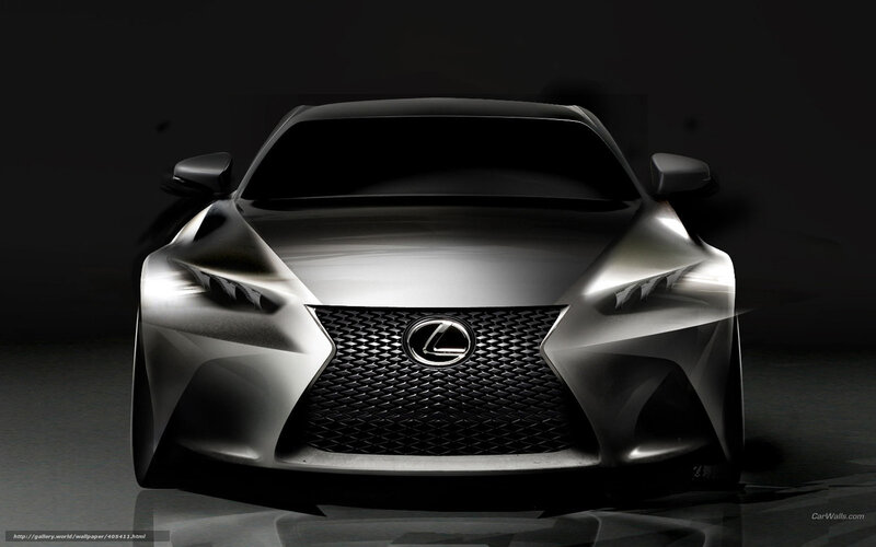 Silver Lexus Concept Car — Black, Dramatic