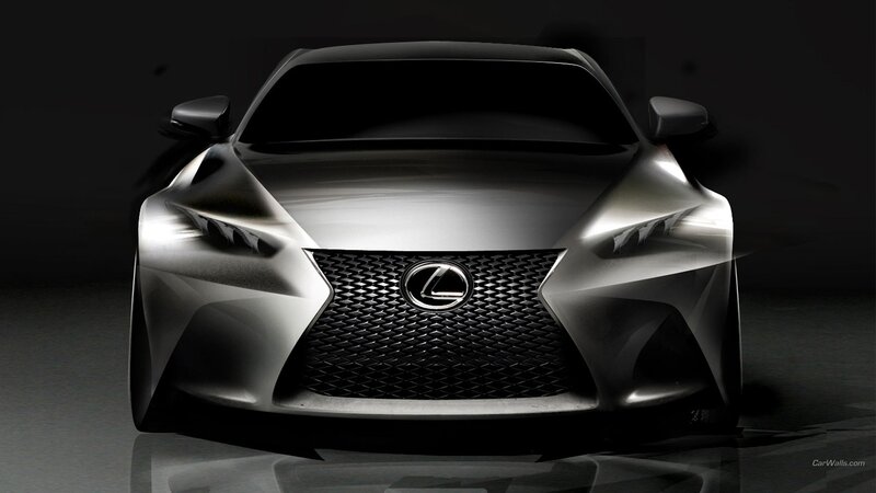 Silver Lexus Concept Car — Black