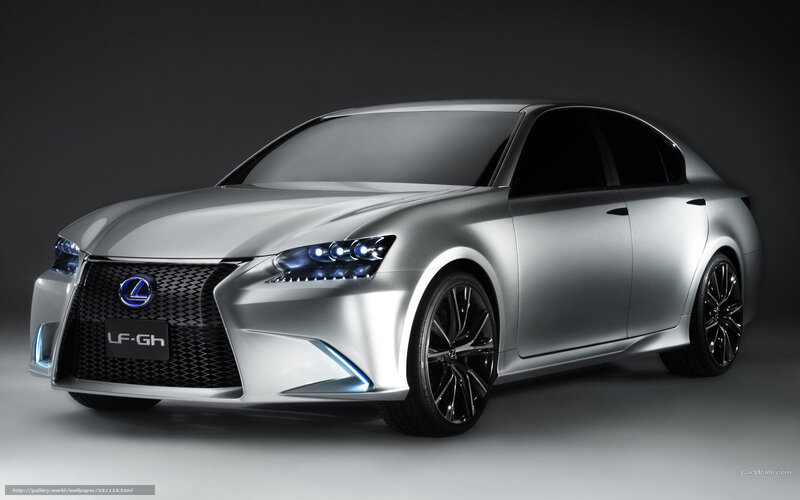 Silver Lexus Concept Car — Dramatic, Photograph, Headlights, Grille