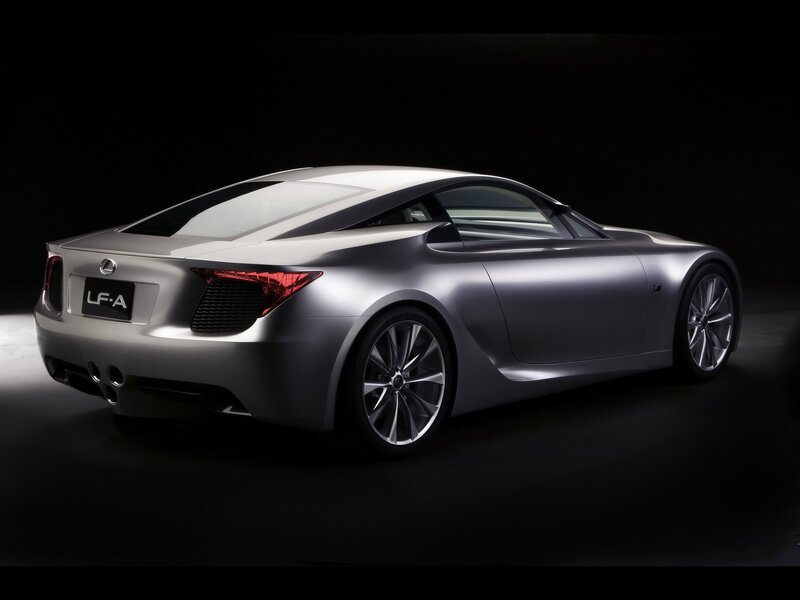 Silver Lexus Concept Car — Dramatic, Photograph, Taillight, Wheel