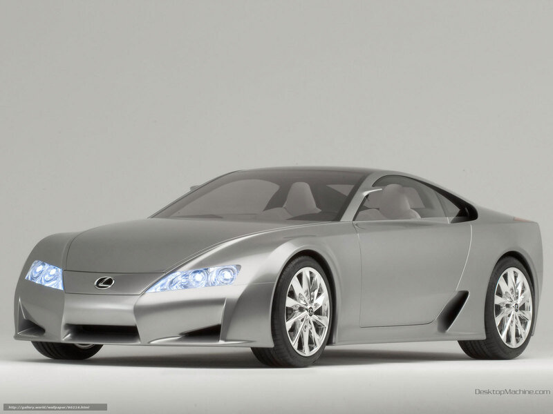 Silver Lexus Concept Car — Neutral, 3d Render