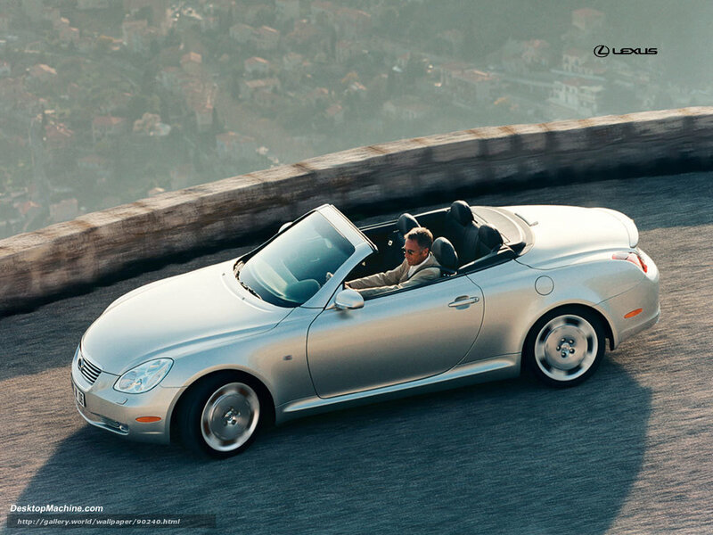 Silver Lexus convertible on road