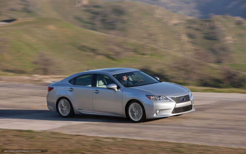 silver lexus driving on road