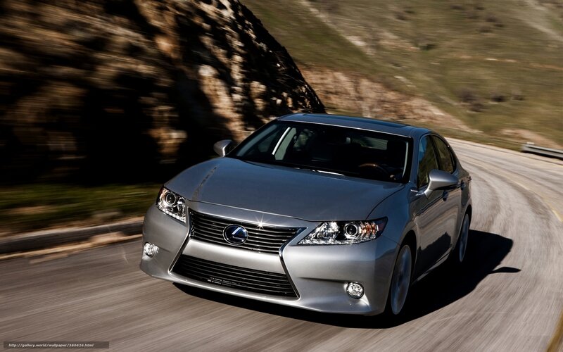 silver lexus driving on road