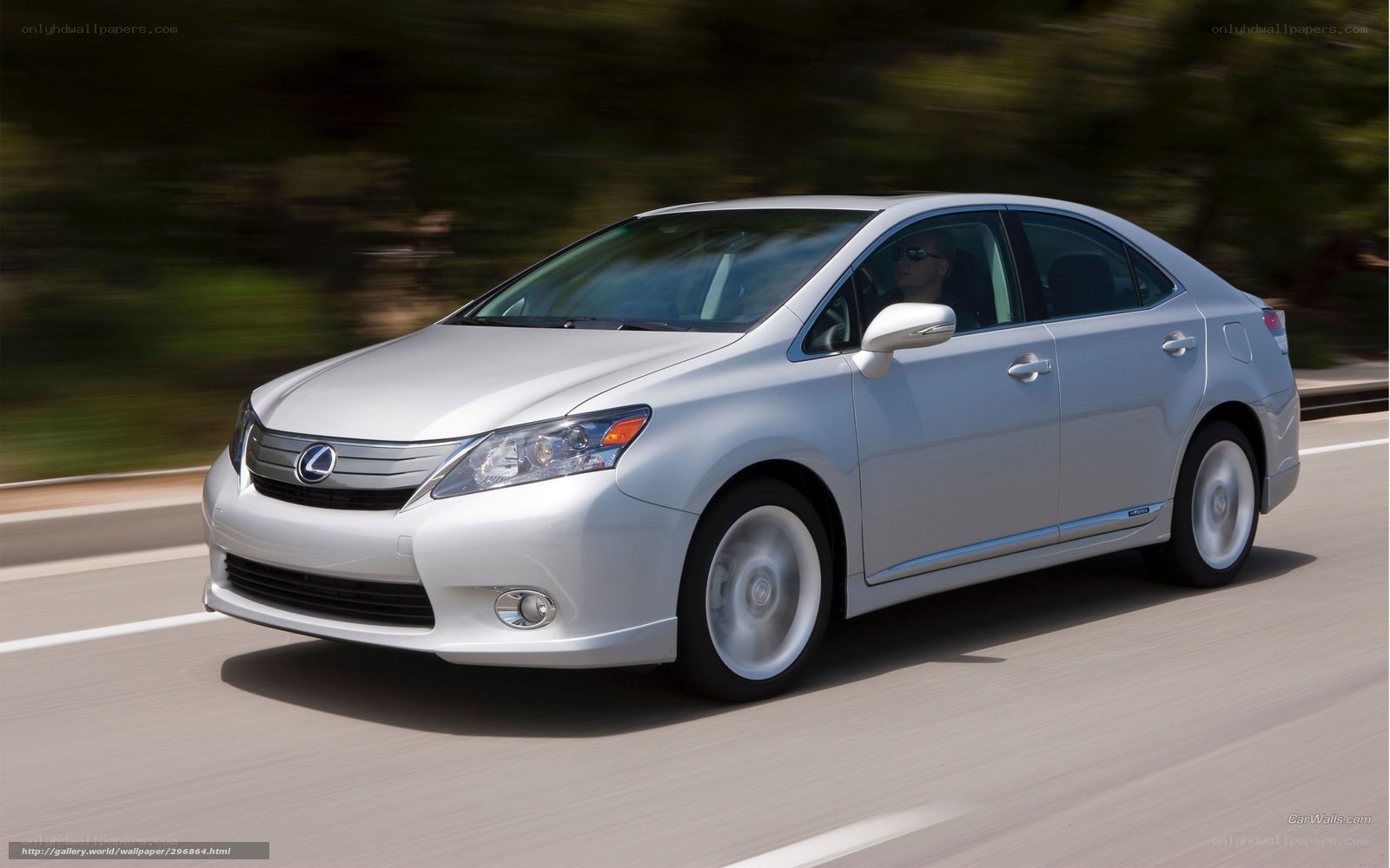 silver lexus driving on road