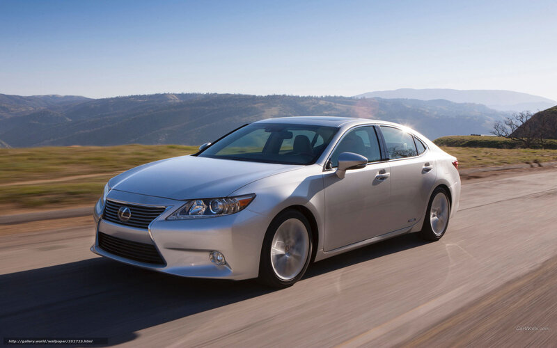 silver lexus driving on road