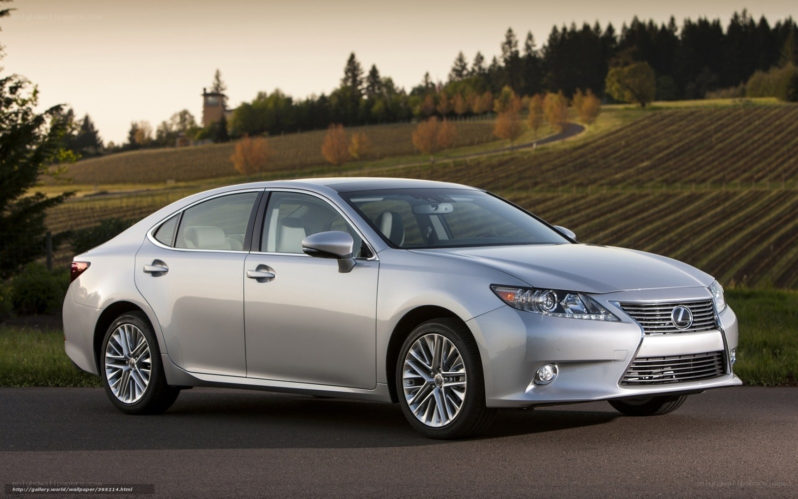 Silver Lexus ES sedan