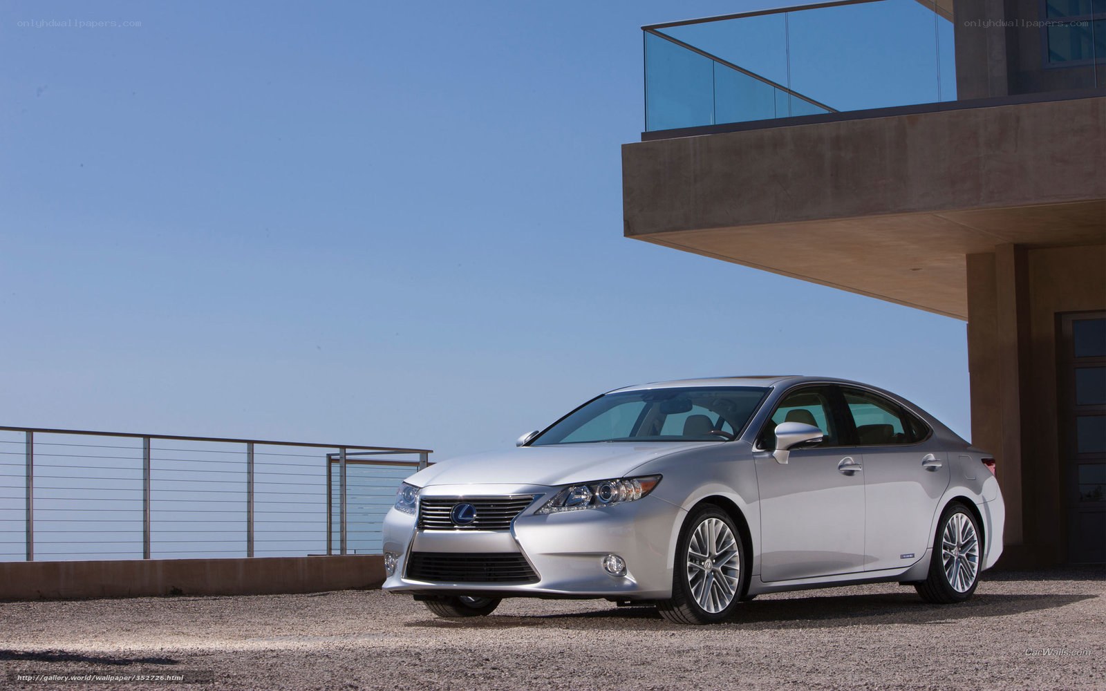 Silver Lexus ES sedan