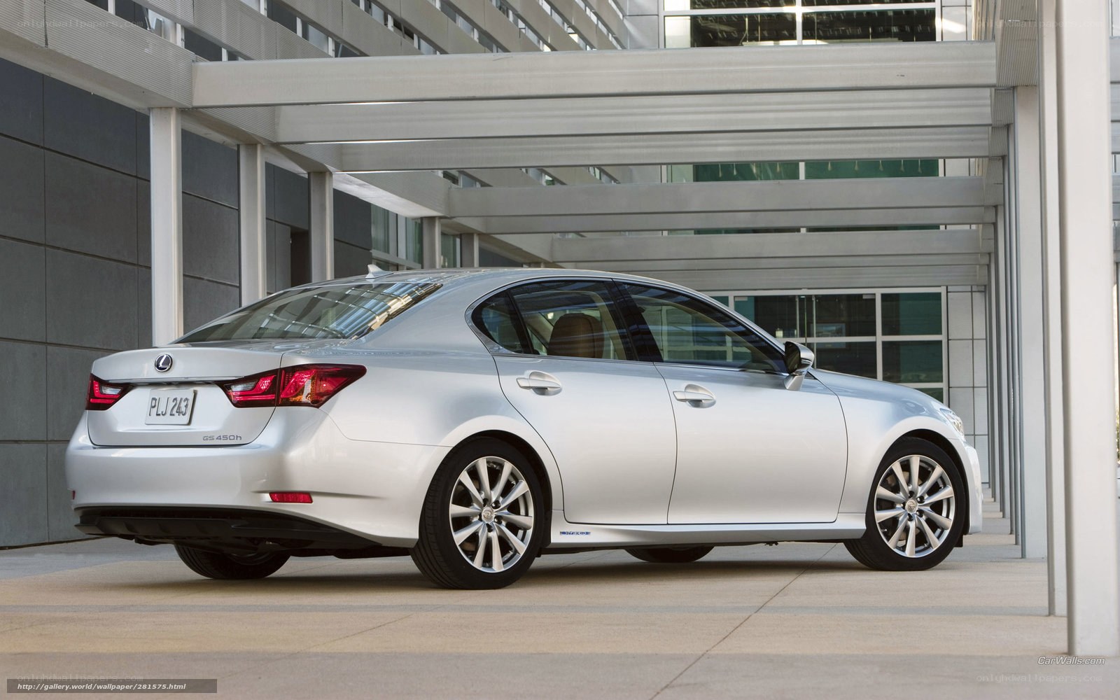 silver lexus gs 450h sedan