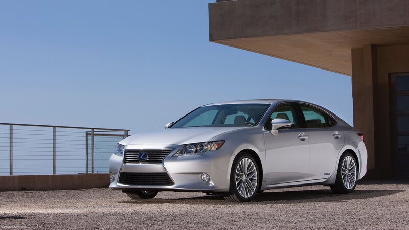 silver lexus gs hybrid sedan