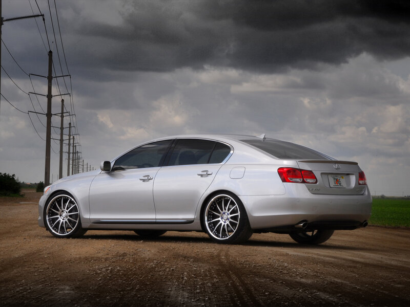 silver lexus gs on dirt road