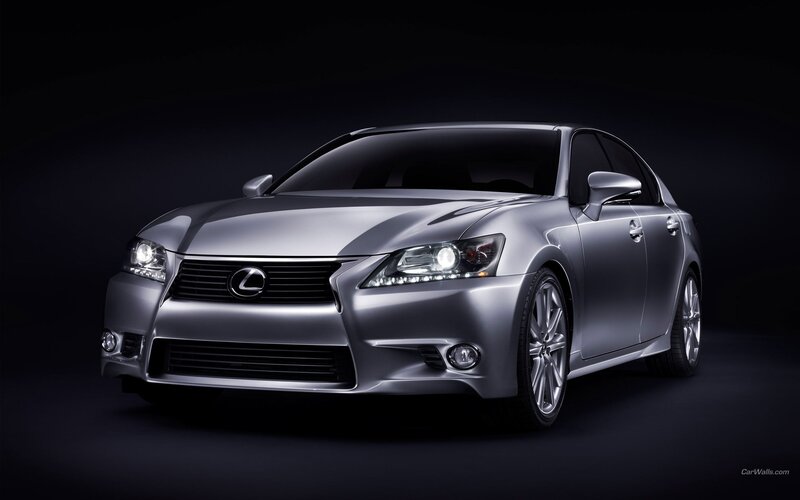 Silver Lexus GS sedan