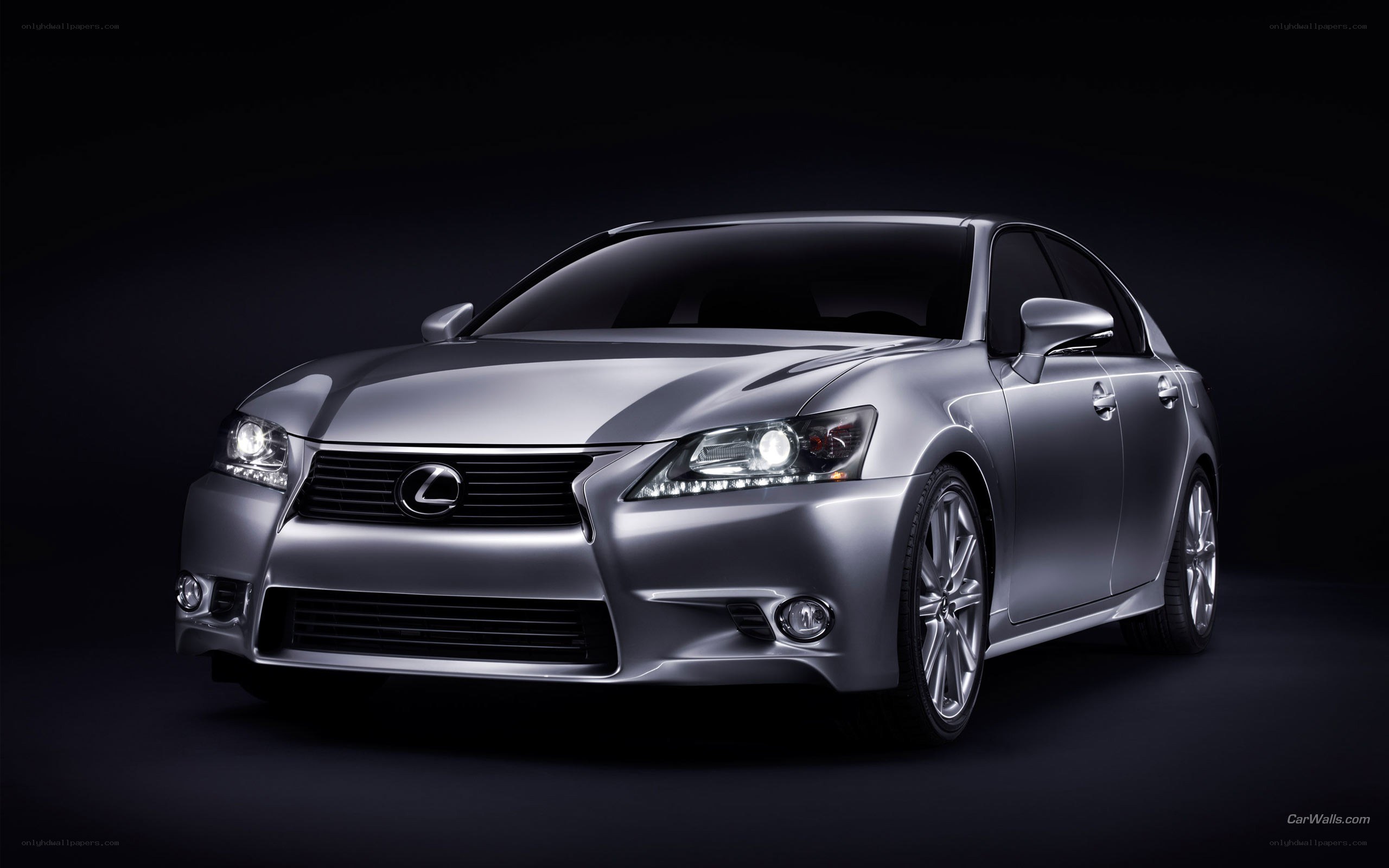 Silver Lexus GS sedan