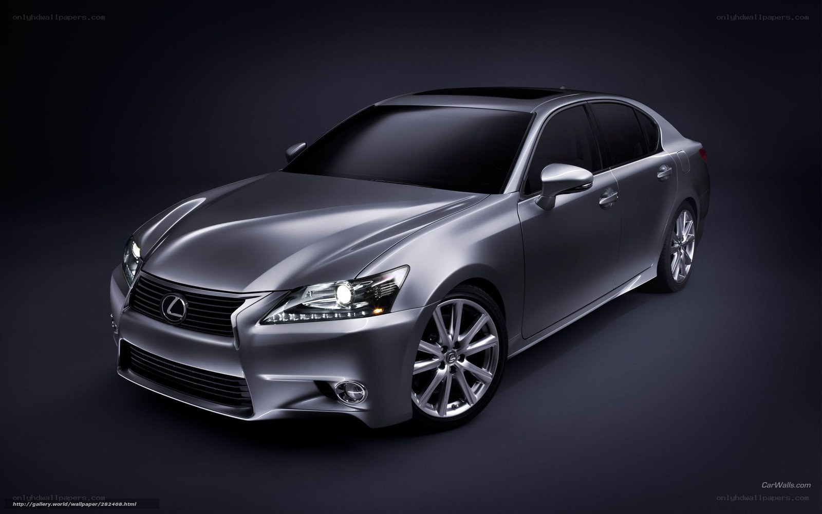 Silver Lexus GS sedan
