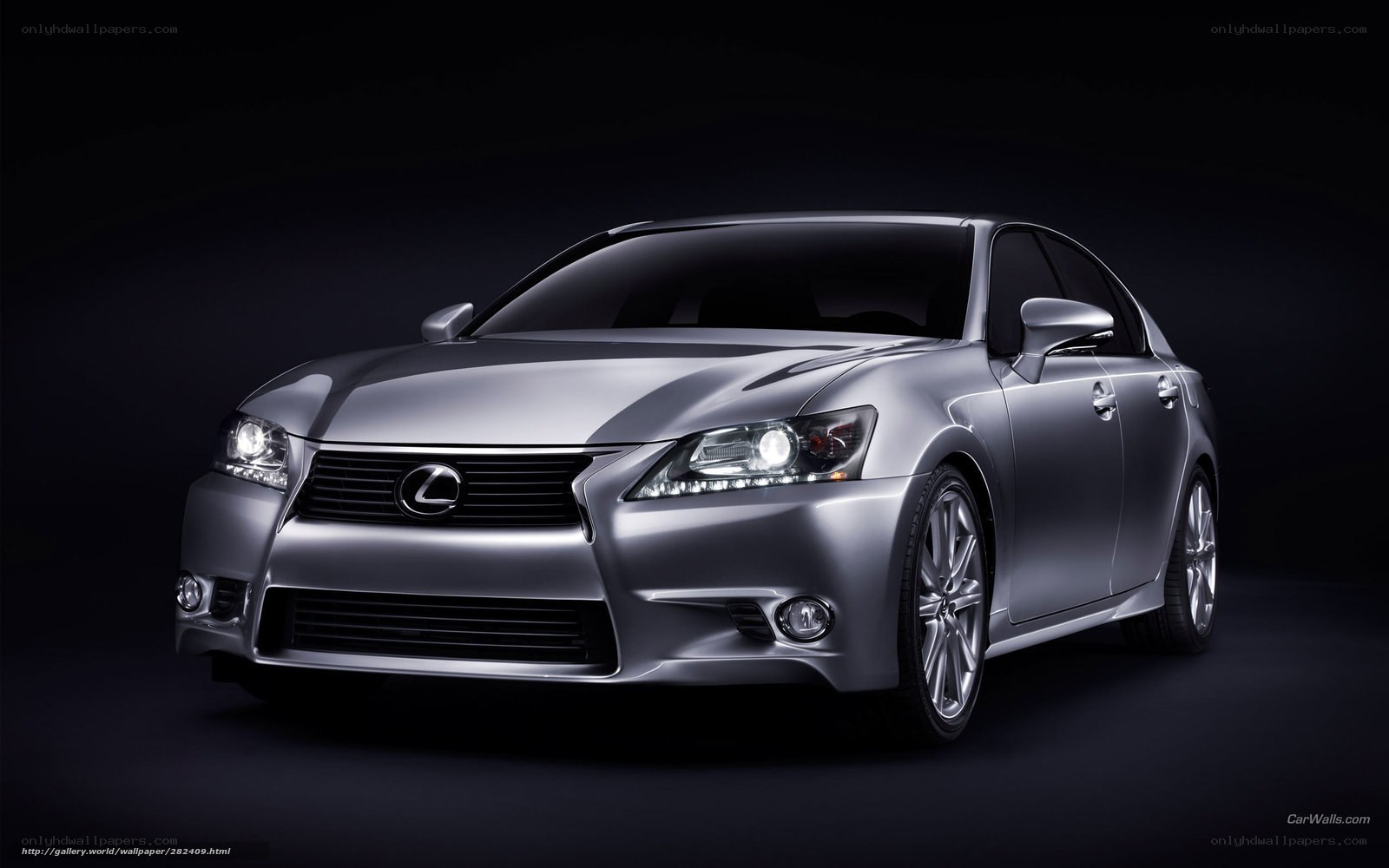 Silver Lexus GS sedan