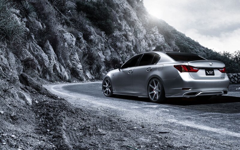 Silver Lexus Gs Sedan — Gray, Dramatic, Photograph